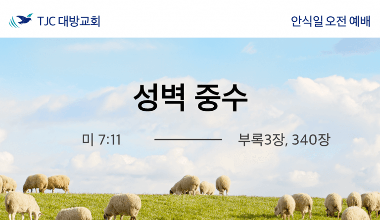 성벽 중수(3) (미 7:11) 20201031 윤득도 목자