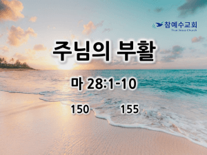 주님의 부활 (마 28:1-10)