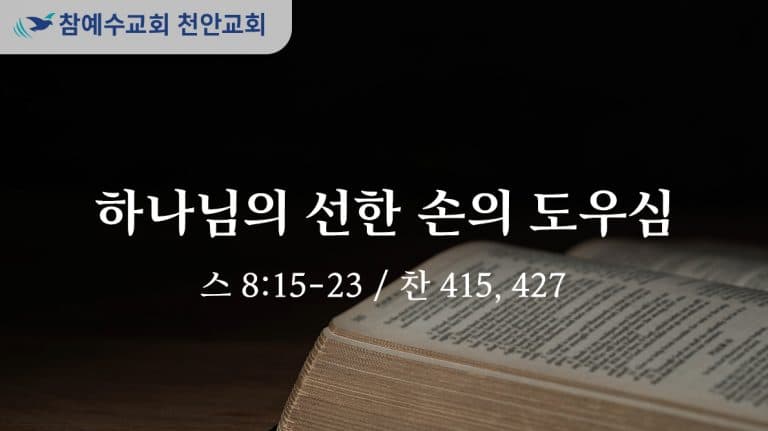 하나님의 선한 손의 도우심 (스 8:15-23)