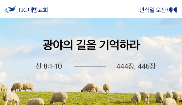 광야의 길을 기억하라 (신 8:1-10)