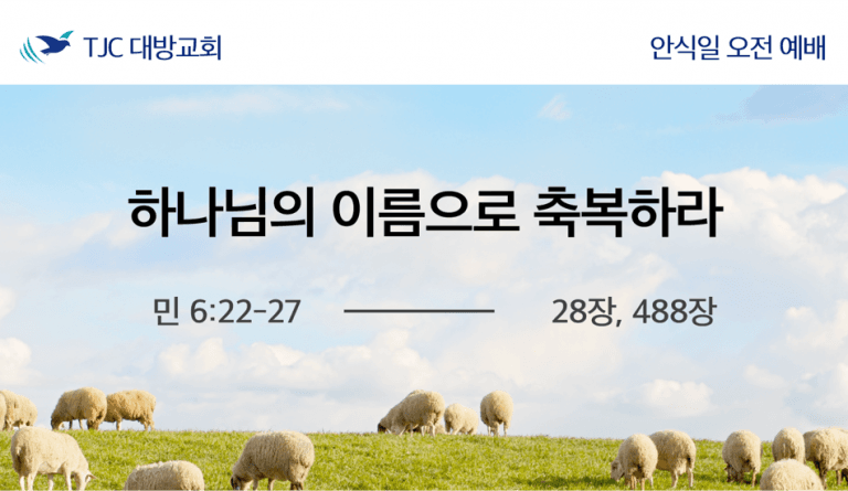 하나님의 이름으로 축복하라 (민 6:22-27)