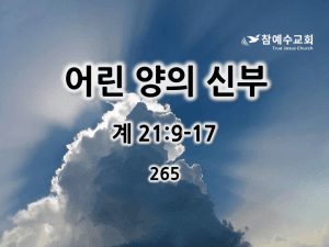 어린 양의 신부 (계 21:9-17)