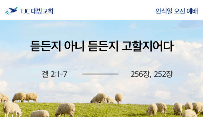 듣든지 아니 듣든지 고할지어다 (겔 2:1-7)