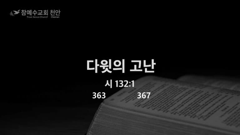 다윗의 고난 (시 132:1)