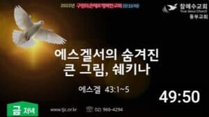 [복음메시지] 에스겔서의 숨겨진 큰 그림, 쉐키나(겔43:1~5)