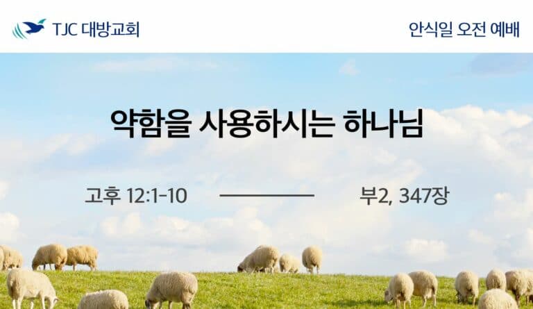 약함을 사용하시는 하나님 (고후 12:1-10)
