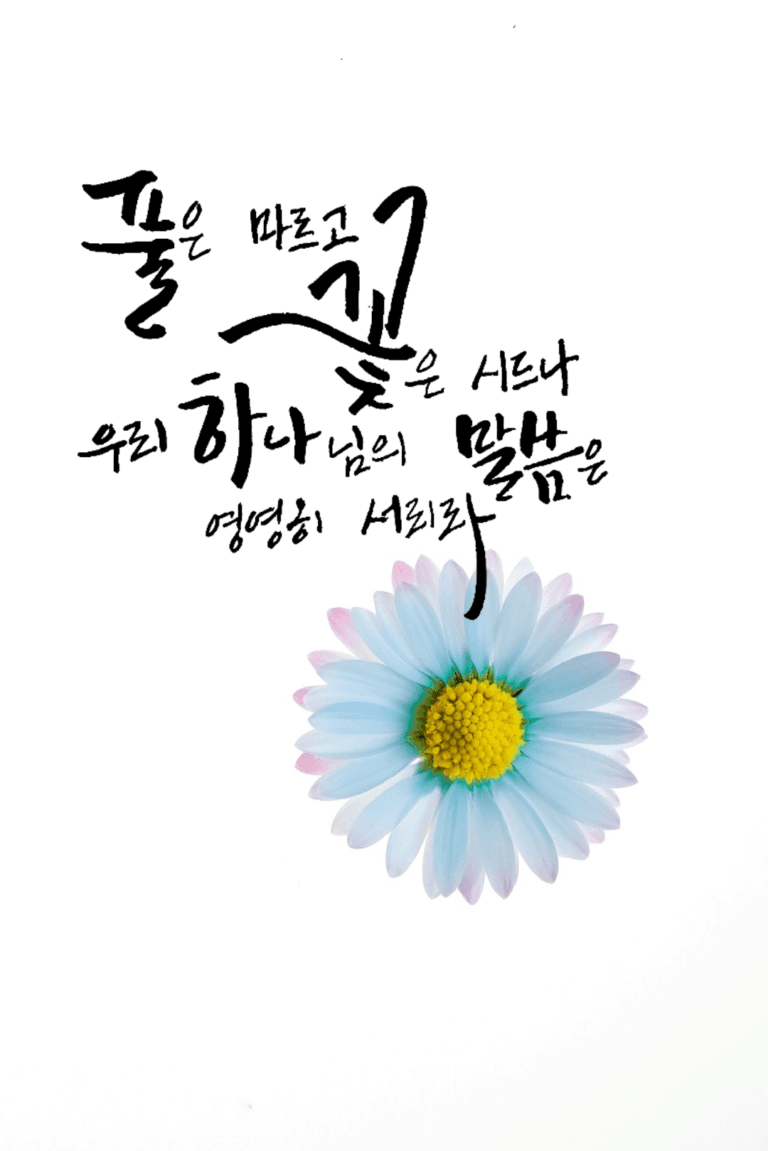 [신앙의 향기] 캘리그라피_박은우 형제